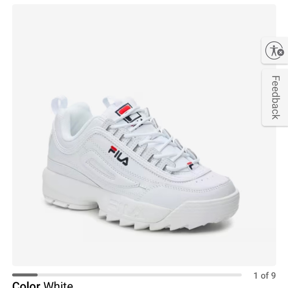 Fila White Chunky Women’s Sneakers